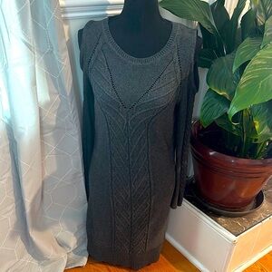 Banana Republic Gray Knit Dress